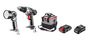 Graphite cordless tool set drill/driver  flashlight  bag  Energy+ 18V battery and charger