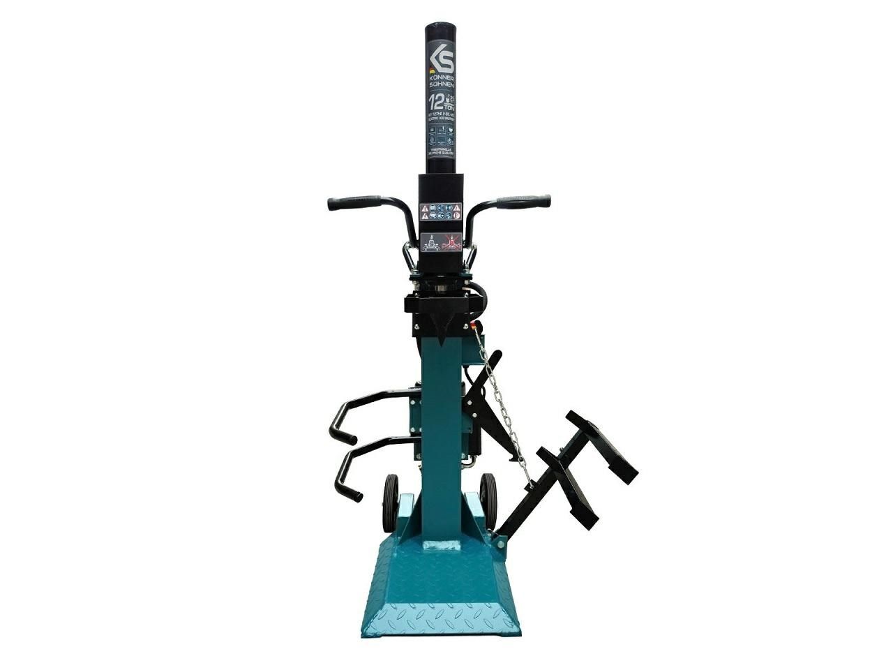 KÖNNER & SÖHNEN VERTICAL ELECTRIC LOG SPLITTER KS 12THE V 65/40 + PROTECTIVE HELMET