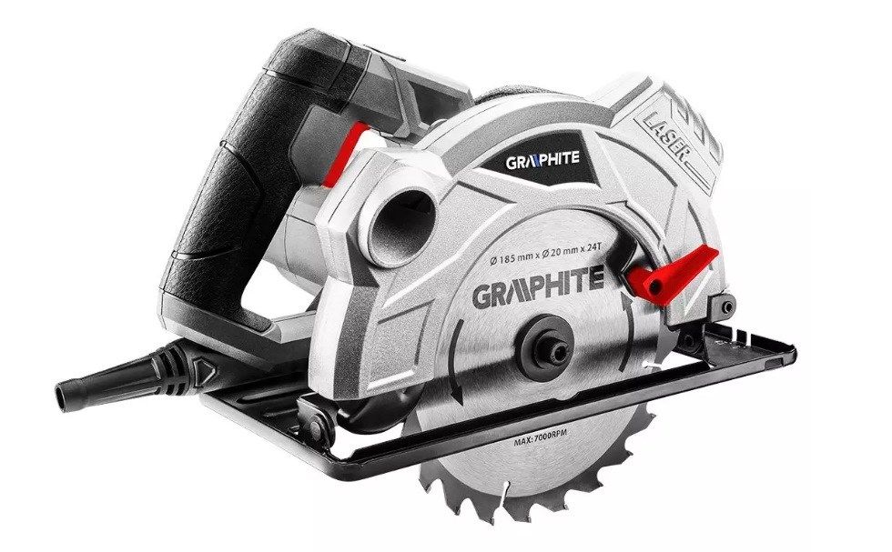 Circular saw 1500W Graphite circular saw blade 185 mm