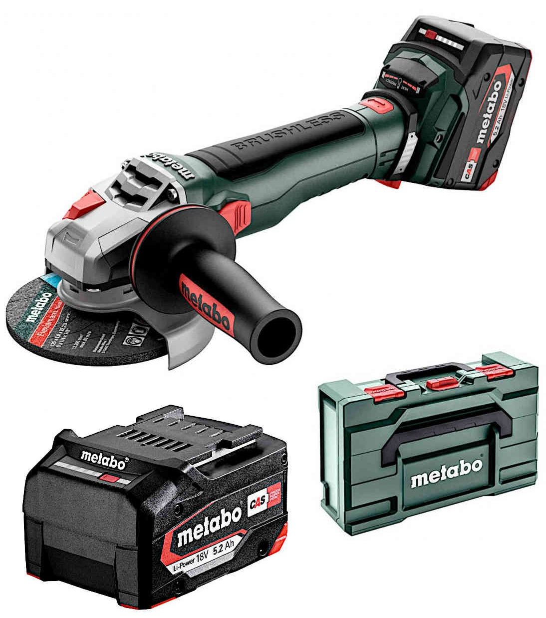 METABO. GRINDER ANGLE.125 /W 750-125 +DIAM DISC.
