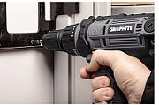 Mains drill/driver 300W Graphite 10mm self-clamping chuck with carrying case