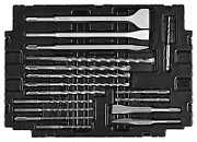 MAKITA SDS DRILL BIT SET + CHISINGS 17 PCS IN MAKPAC CASE