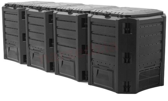 PROSPERPLAST COMPOSTER 1600L BLACK 261 x 83 x 72cm