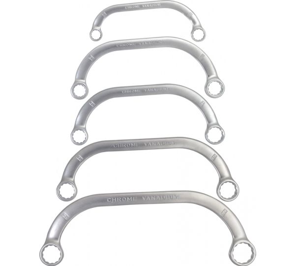 Bent Ring Wrenches 9-22 mm  Set of 5