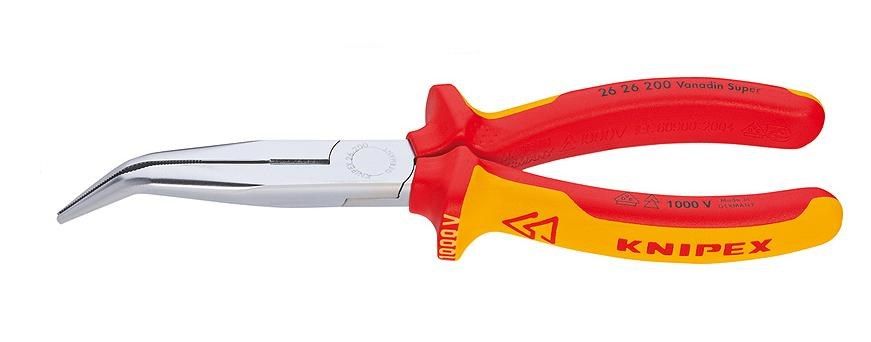 KNIPEX INSULATED PLIERS 1000V BENT ELONGATED 200mm