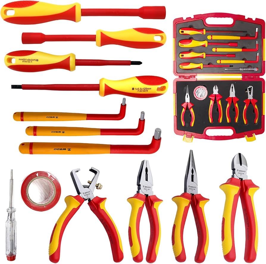 Pliers and screwdrivers set 1000V  13 pcs.