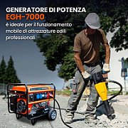 Extralink Power generator EGH-7000 hybrid  7kW