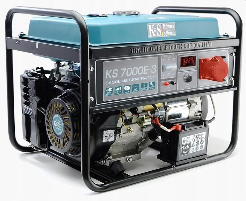 KÖNNER & SÖHNEN GASOLINE POWER GENERATOR 5 0kW 230/400V KS 7000E-3