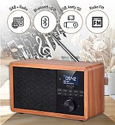 Adler AD 1184 radio Portable Digital Black  Wood