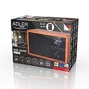 Adler AD 1184 radio Portable Digital Black  Wood