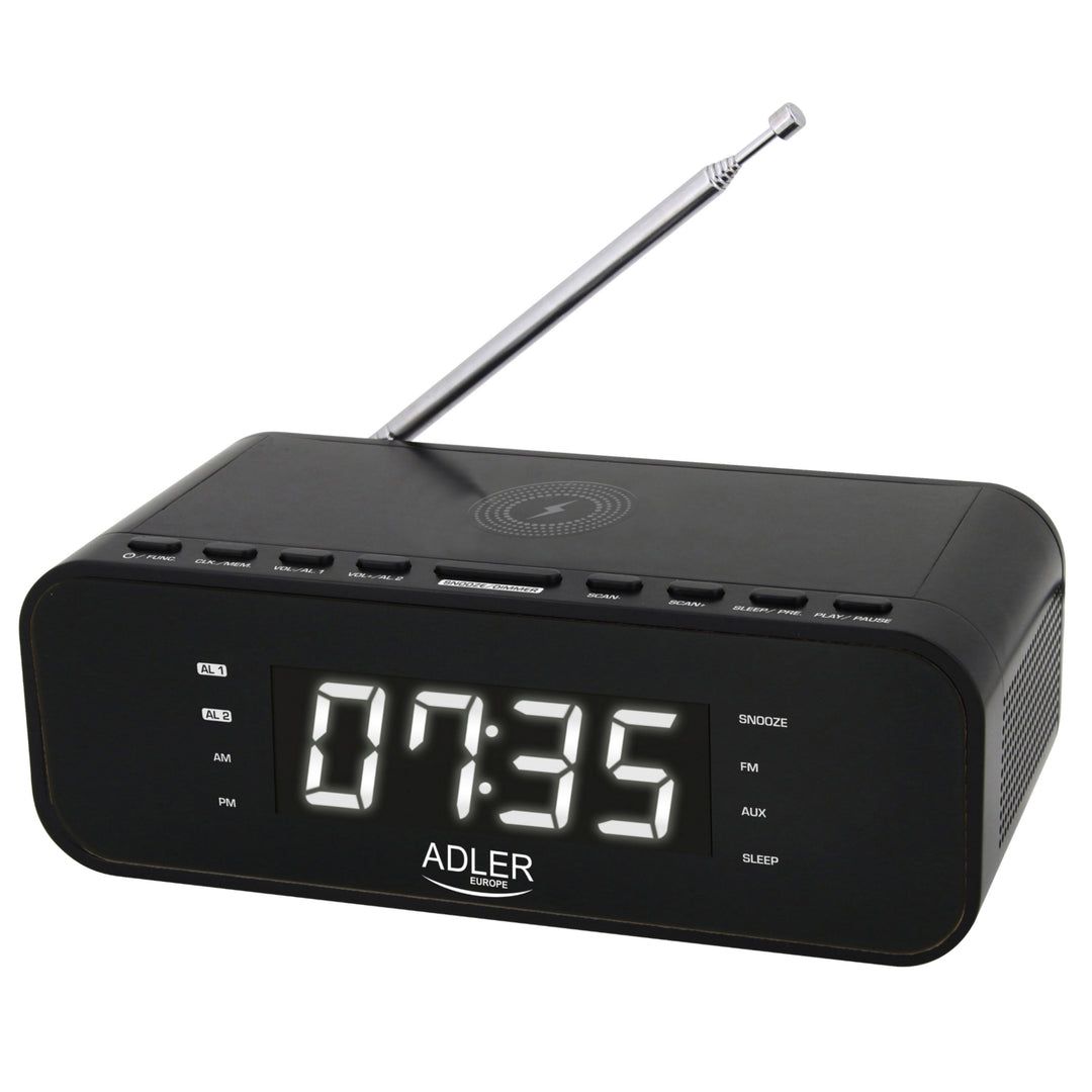 ADLER AD 1192b radio alarm clock black