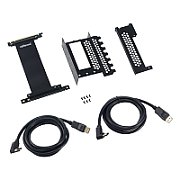 CableMod Vertical Graphics Card Holder with PCIe x16 Riser Cable  2x DisplayPort - Black