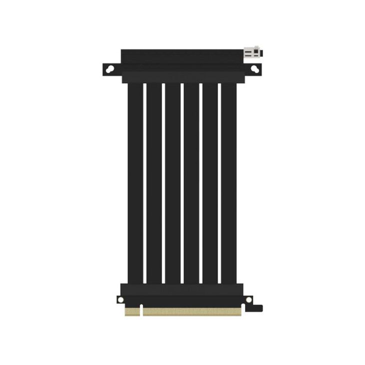 Ssupd Riser Ribbon Cable - PCIe 4.0  170mm  Angled  Black