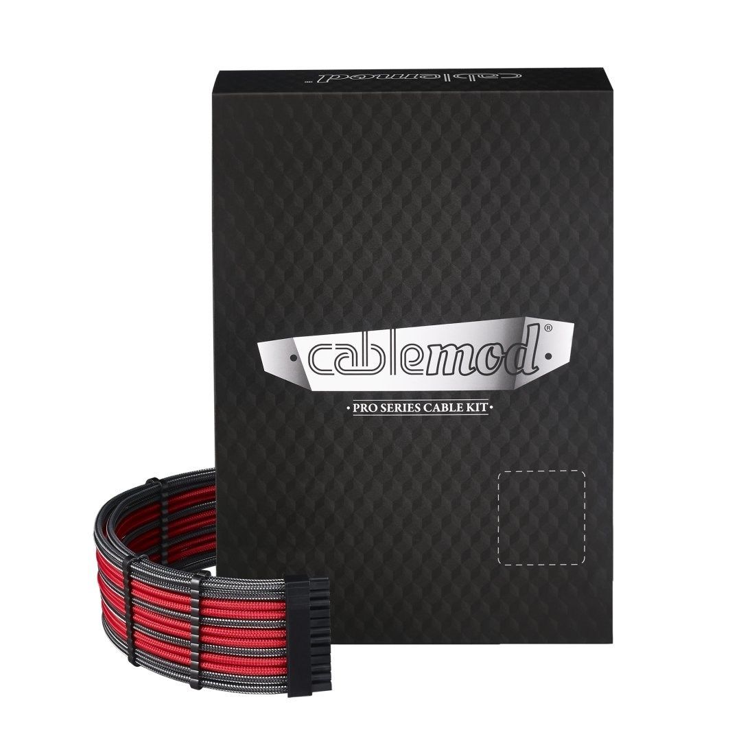 CableMod C-Series PRO ModMesh Cable Kit for Corsair AXi/HXi/RM (Yellow Label) - carbon/red