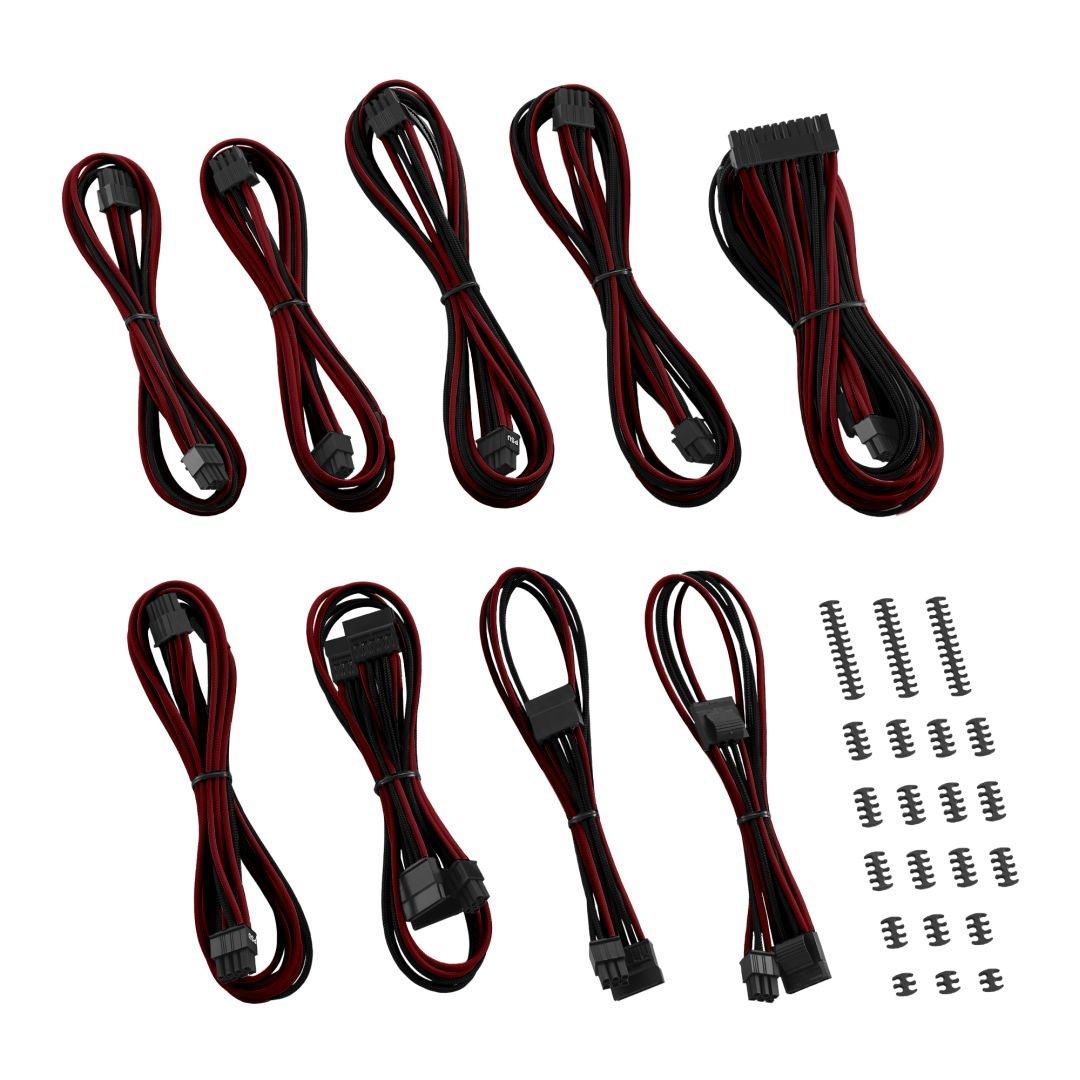 CableMod Classic ModMesh C-Series Cable Kit Corsair RMi & RMx - black/blood red