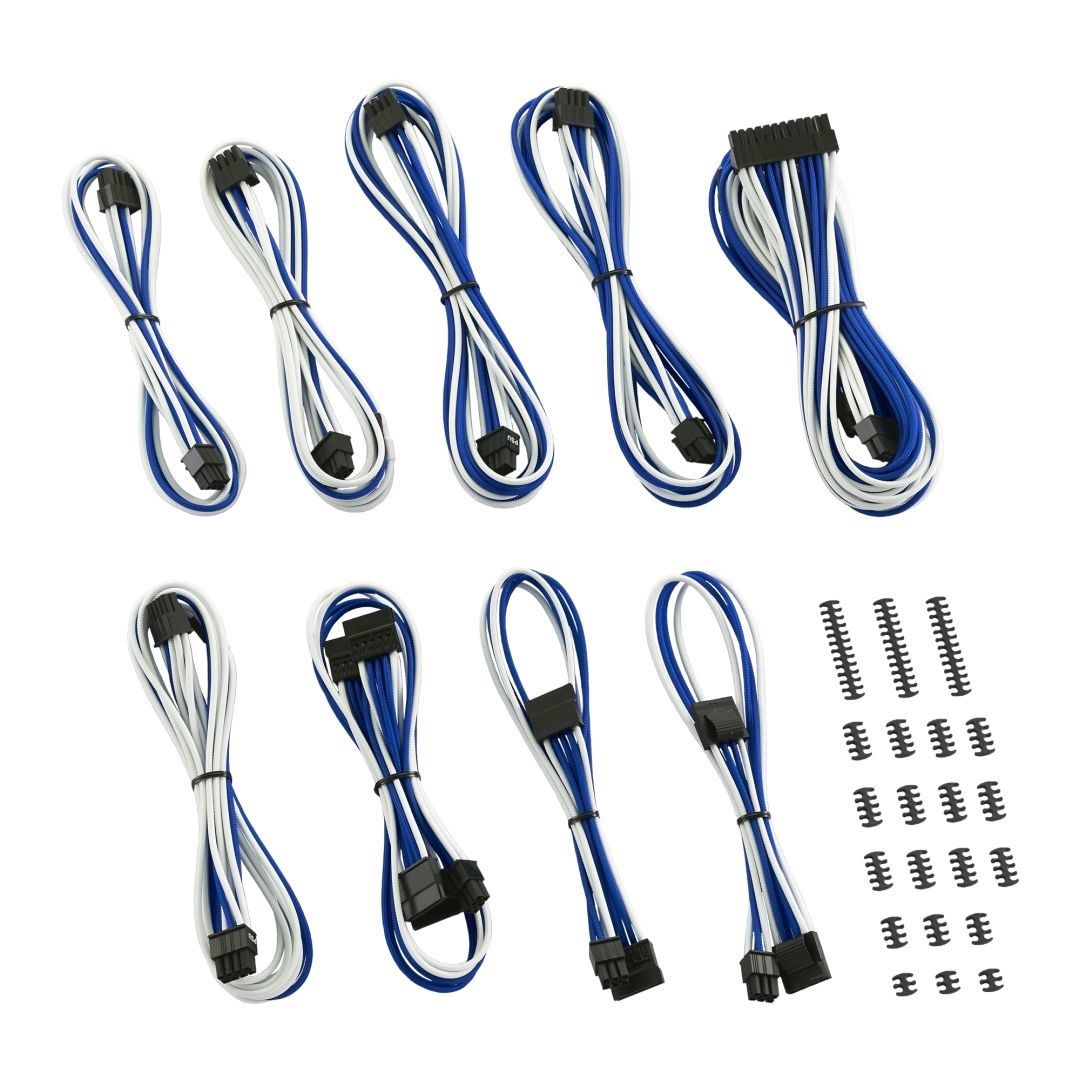 CableMod Classic ModMesh C-Series Cable Kit Corsair AXi  HXi & RM - white/blue