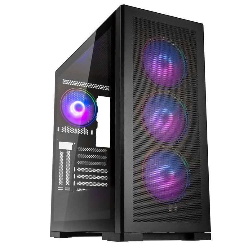 Kolink Unity Meshbay ARGB Midi-Tower  Tempered Glass - black