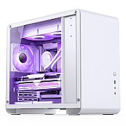 Jonsbo U4 Mini Micro-ATX Case  Tempered Glass - white