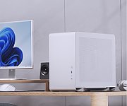 Jonsbo U4 Mini Micro-ATX Case  Tempered Glass - white