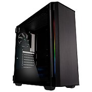 Kolink Refine RGB Mid Tower  Tempered Glass - black