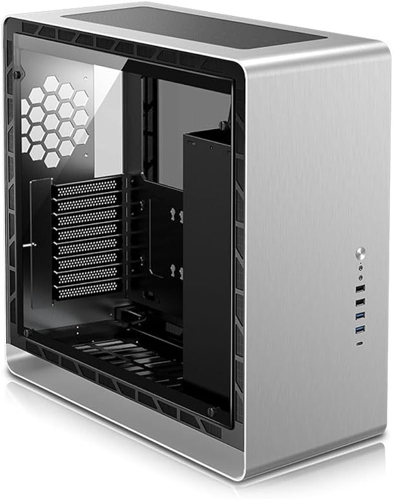 Jonsbo UMX6S E-ATX Midi-Tower  Tempered Glass - silver