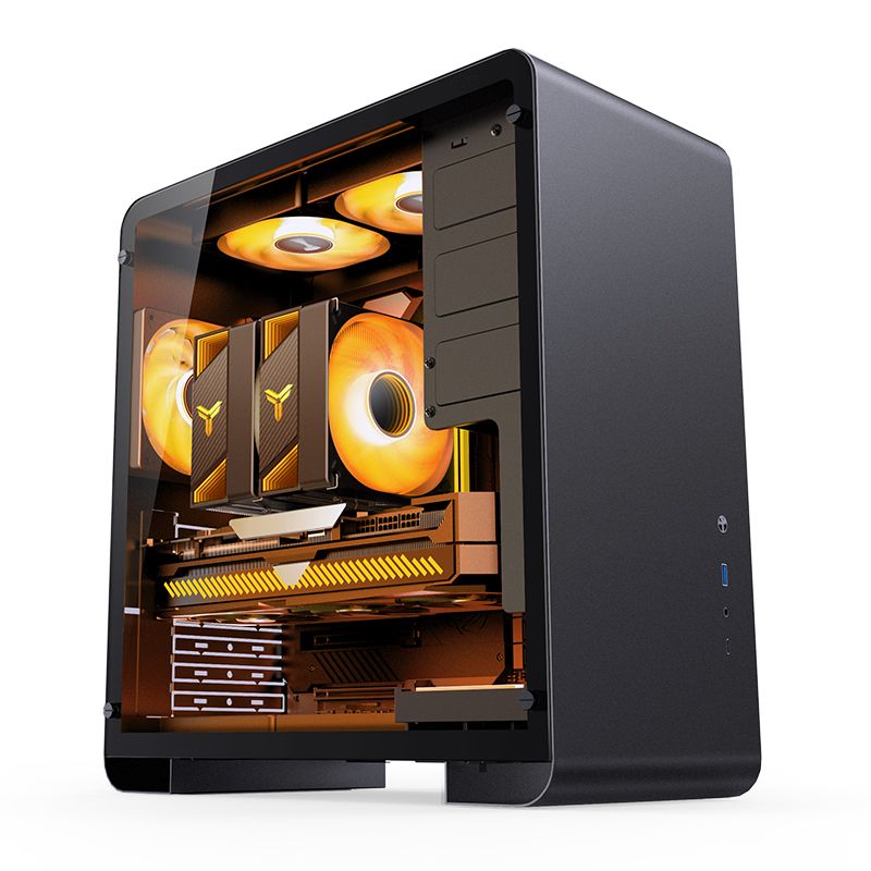 Jonsbo U4 Pro Midi-Tower  Tempered Glass - black