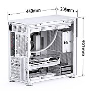 Jonsbo D41 MESH Screen ATX Case  Tempered Glass - white