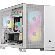 Corsair 2500D Airflow Micro-ATX Case  Tempered Glass - White