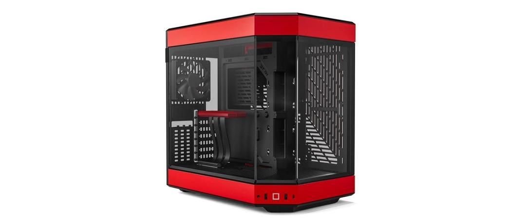 Hyte Y60 Midi Tower  Tempered Glass - black/red