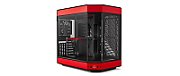 Hyte Y60 Midi Tower  Tempered Glass - black/red