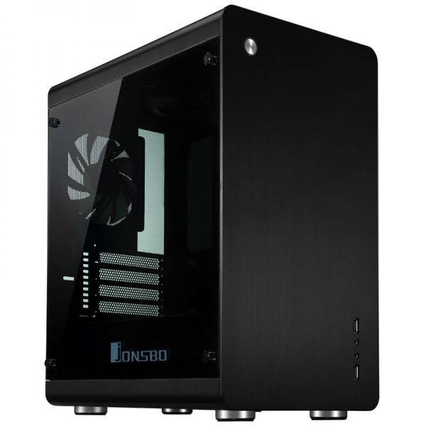 Jonsbo RM3 Micro-ATX Case  Tempered Glass - black