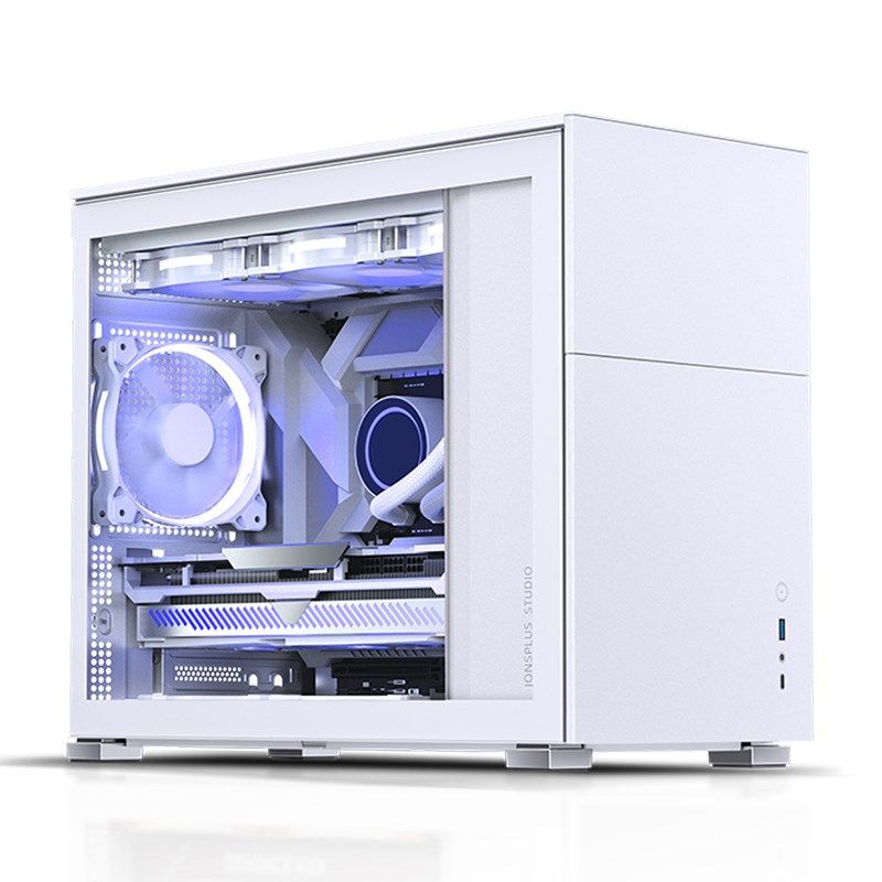 Jonsbo D31 Micro-ATX Case  Tempered Glass - white