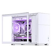 Jonsbo D31 Micro-ATX Case  Tempered Glass - white