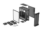 GENESIS  CASE  IRID 505F MIDI TOWER WITH WINDOW