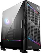 MSI MPG VELOX 100P AIRFLOW Mid Tower Gaming Computer Case 'Black  3x 120mm Fan + 1x 120mm ARGB Fan  ARGB light strip  USB Type-C  1x Tempered Glass  Center  E-ATX  ATX  mATX  mini-ITX'