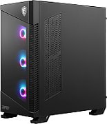 MSI MPG VELOX 100R Mid Tower Gaming Computer Case 'Black  4x 120mm ARGB Fans  1-6 ARGB Hub  ARGB light strip  USB Type-C  Tempered Glass  Center  E-ATX  ATX  mATX  mini-ITX'