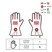 GLOVII HEATED MOTORCYCLE GLOVES XL  GDBXL