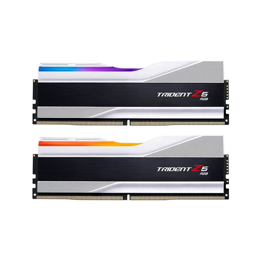 Memorie G.Skill Trident Z5 48 GB DDR5 8000 MHz CL40, kit 2 x 24 GB, XMP 3.0, Alb-negru, RGB