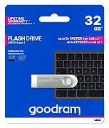 Goodram USB UNO3-0320S0R11 USB flash drive 32 GB USB Type-A 3.2 Gen 1 (3.1 Gen 1) Silver