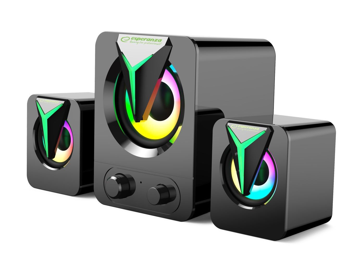 Esperanza EGS107 Speakers 2.1 USB LED 5 W Black