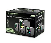Esperanza EGS107 Speakers 2.1 USB LED 5 W Black