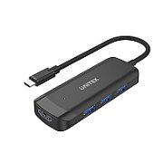Unitek H1110B active hub USB-C  3 X USB-A 3.1  HDMI 4K30HZ