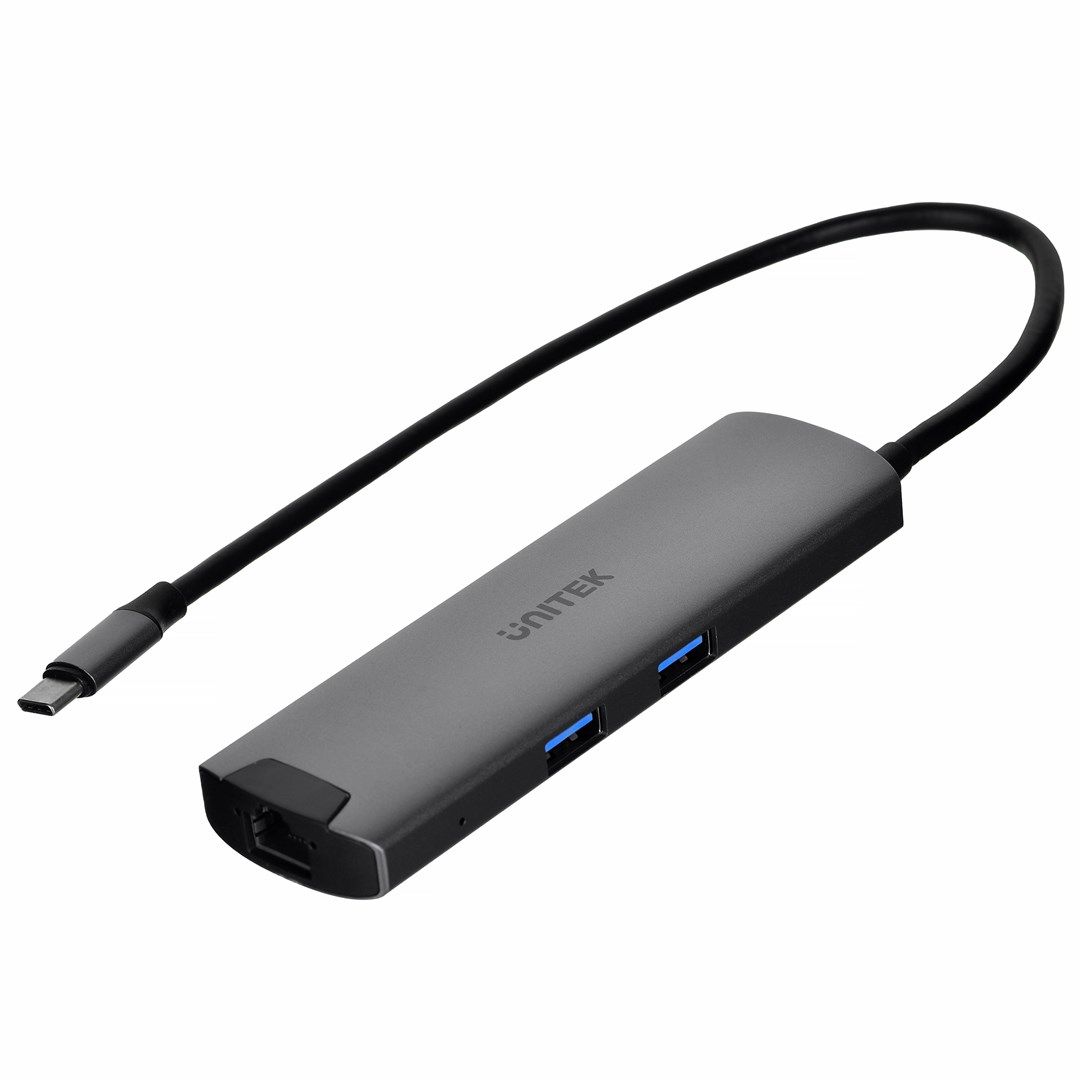 Unitek H1112F active HUB USB-C 5 Gbps  HDMI RJ-45 PD 100 W