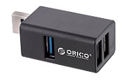 ORICO MINI HUB USB-A  3x USB-A (2x2.0  1x3.1)  MINI-U32L-BK-BP