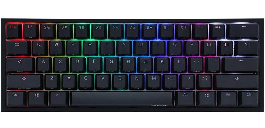 Ducky One 2 Pro Mini White Edition Gaming Keyboard  RGB LED - Kailh Brown
