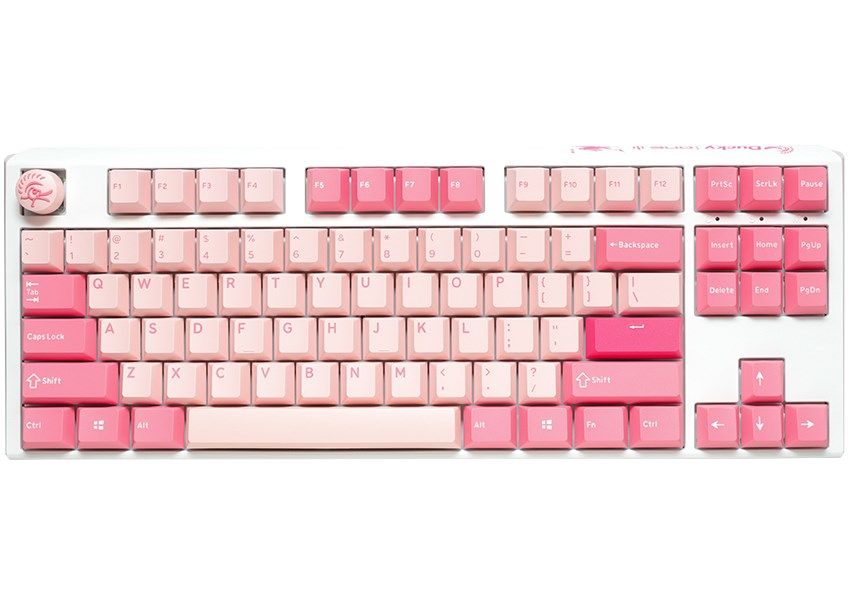 Ducky One 3 Gossamer TKL Pink Gaming Keyboard - MX-Speed-Silver (US)