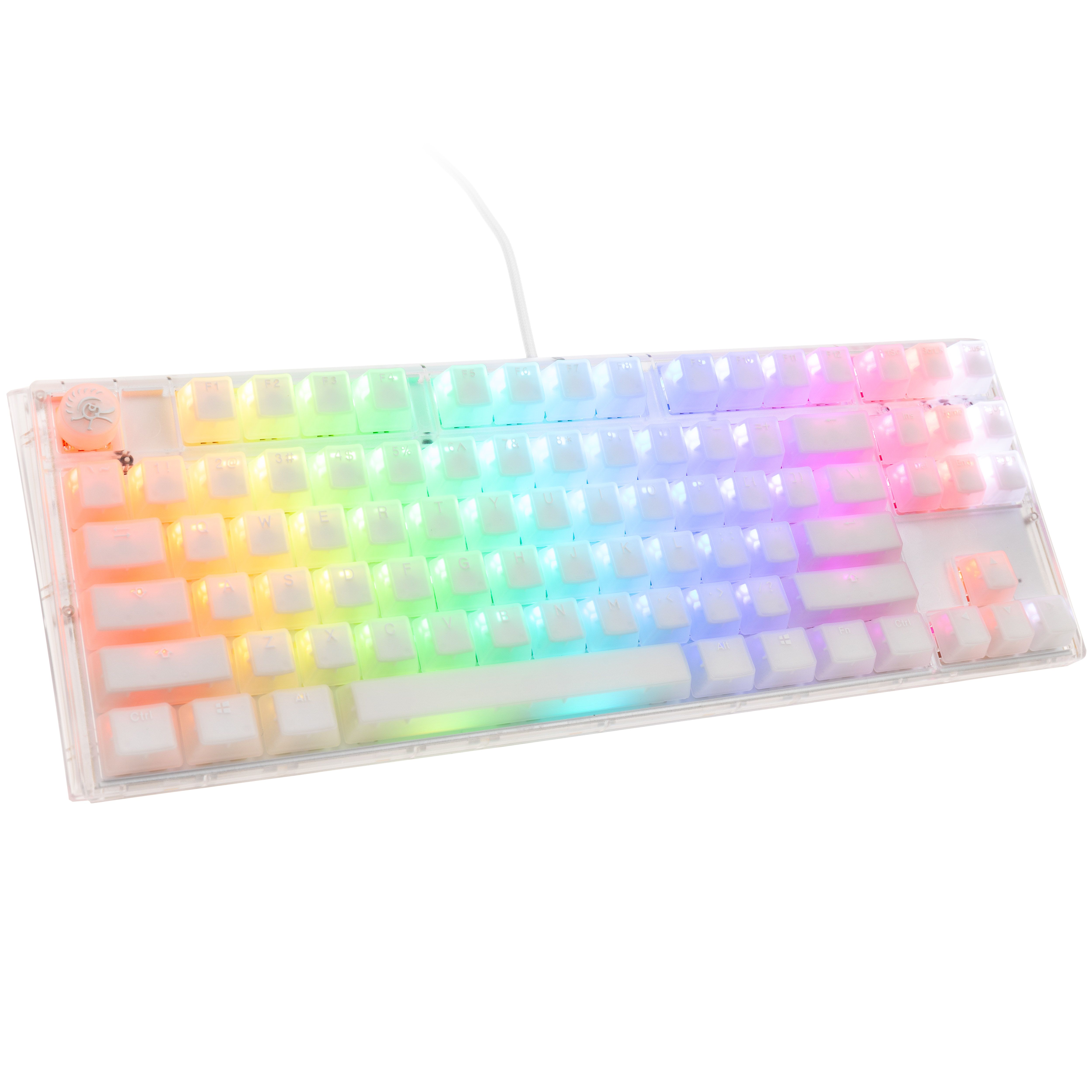 Ducky One 3 Aura White TKL Gaming Keyboard  RGB LED - Kailh Jellyfish Y (US)
