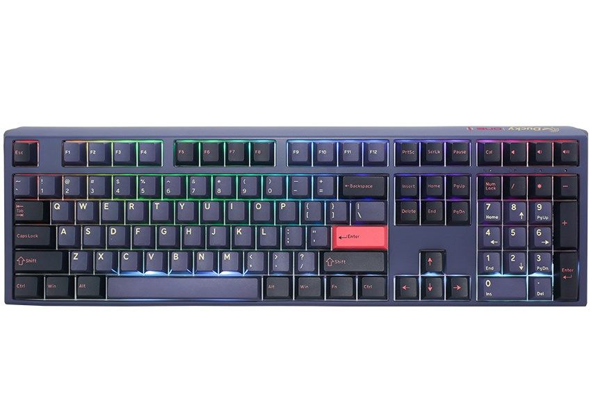 Ducky One 3 Cosmic Blue Gaming Keyboard  RGB LED - MX-Red (US)