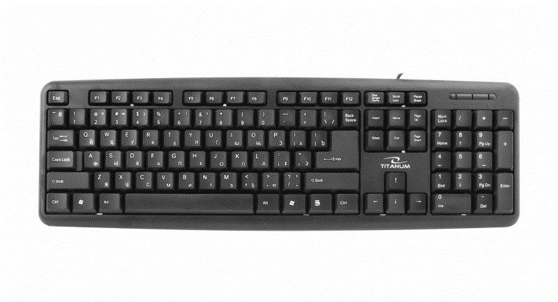 Esperanza TKR101 keyboard Office USB QWERTY English  Russian Black