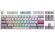 Ducky One 3 Mist Grey TKL Gaming Keyboard  RGB LED - MX-Blue (US)